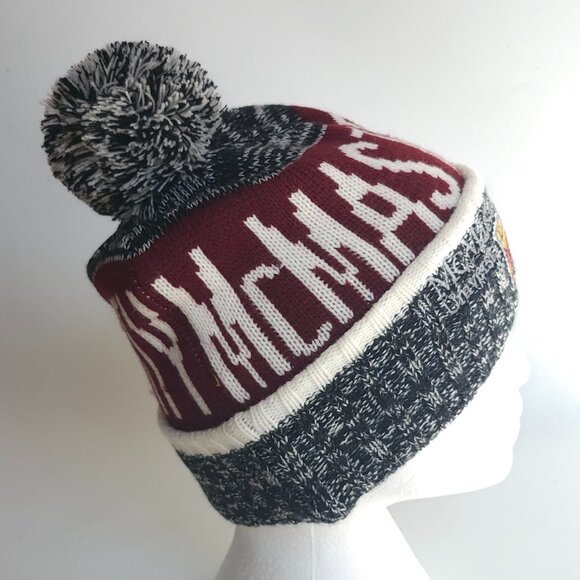 McMaster University Toque Knit Slouchy Beanie Winter Hat Pom Pom Toque - Picture 2 of 6